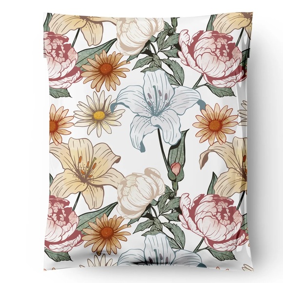 Vintage Floral Poly Mailer’s 10x13 Pack of 25 - Picture 11 of 14